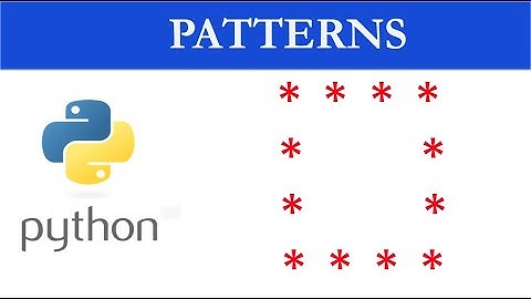 Print Square Shape Pattern in Python || Hollow square shape pattern in python