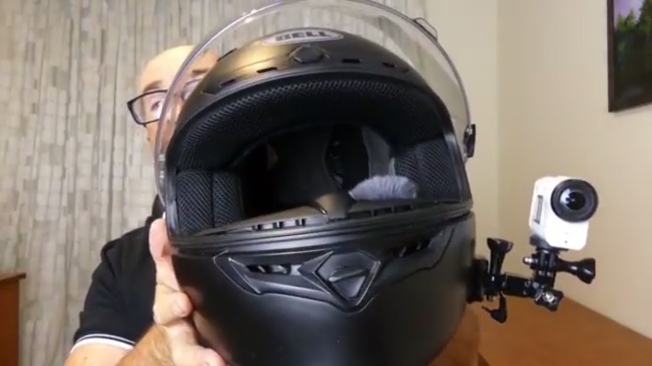 My motorbike camera helmet set up. Sony FDR x3000 - YouTube