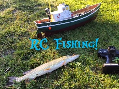 rc fish catching boat