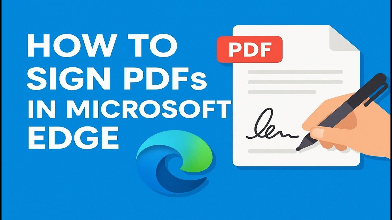 How To Type / Sign PDFs In Microsoft Edge | Add Signature In Microsoft ...