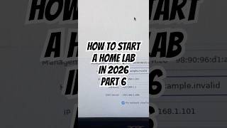 How To Start A Home Lab In 2026 Full Guide Part 6 #homelab #youtube #shorts #tech #tutorial #server