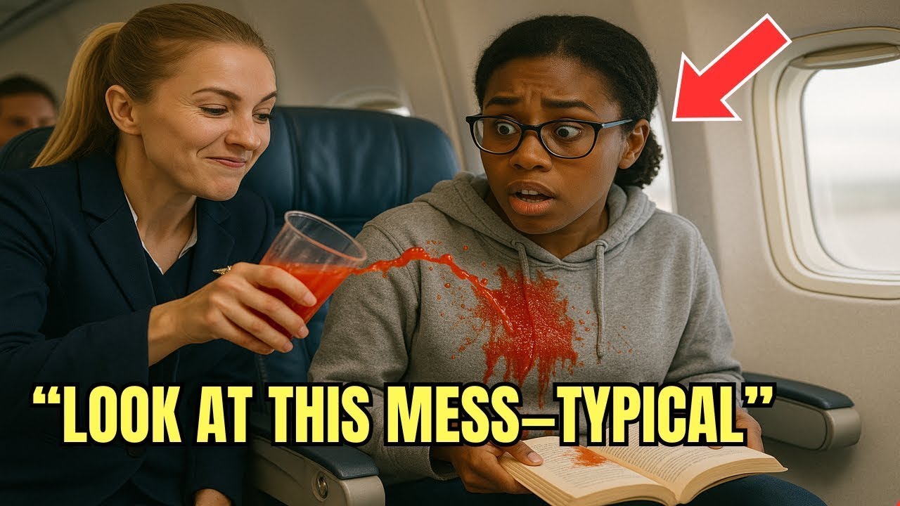 Flight Attendant Spills Juice on Black Girl and Laughs, Unaware She’s The Airline CEO in Disgu