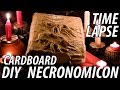 Full Time Lapse of The Evil Dead Necronomicon Diy Cardboard Project