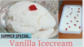 Icecream recipe/Vanilla Icecream/How to make icecream/Summer Special/व्हॅनिला आईस्क्रीम