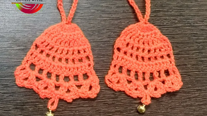 Crochet Christmas Bell Applique - Perfect for Xmas Decor!