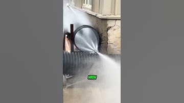 Hydro jetting Pipe Cleaning Process. #shorts