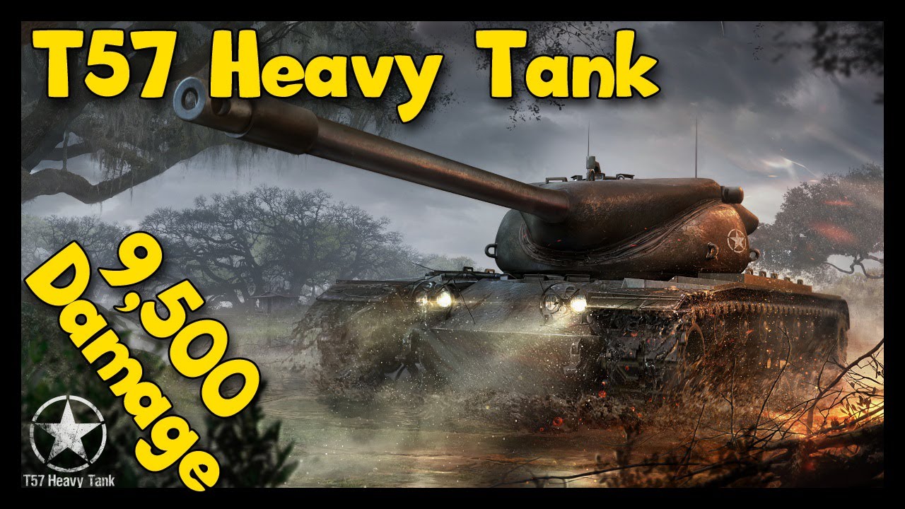 World of Tanks T57 Heavy Tank Gameplay | 9,500 Damage with an Idiot in ...