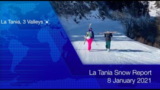 La Tania Snow Report latania.co.uk 08 Jan 2021