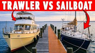 TRAWLER vs. SAILBOAT:  Which Is Better For Men Over 60 Liveaboard And Solo Sailing?