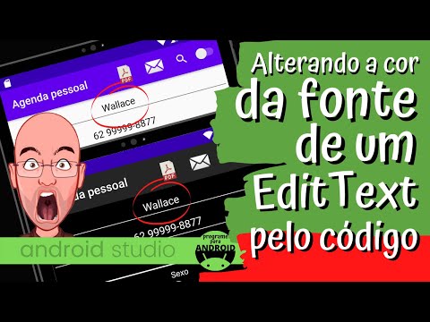 Android Studio | Como alterar a cor do texto do EditText através do código (programaticamente)