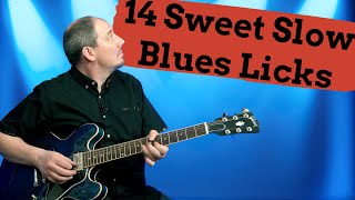 Sweet Slow Blues Licks Over a BB King Style Track | Blues Guitar Lesson