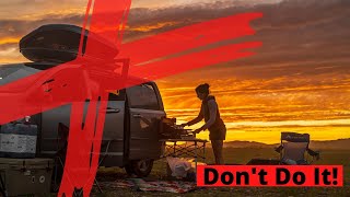 10 Reasons Vanlife SUCKS | Knock on the door last night...