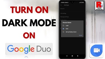 How To Turn On Dark Mode On Google Duo App