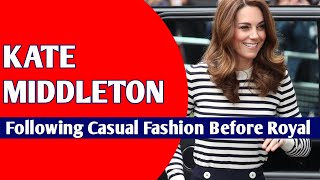 Kate Middleton Following Striped Casual Outfits Before She Was A Royal Princess