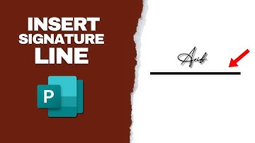 How to Insert a Signature Line in Publisher Document