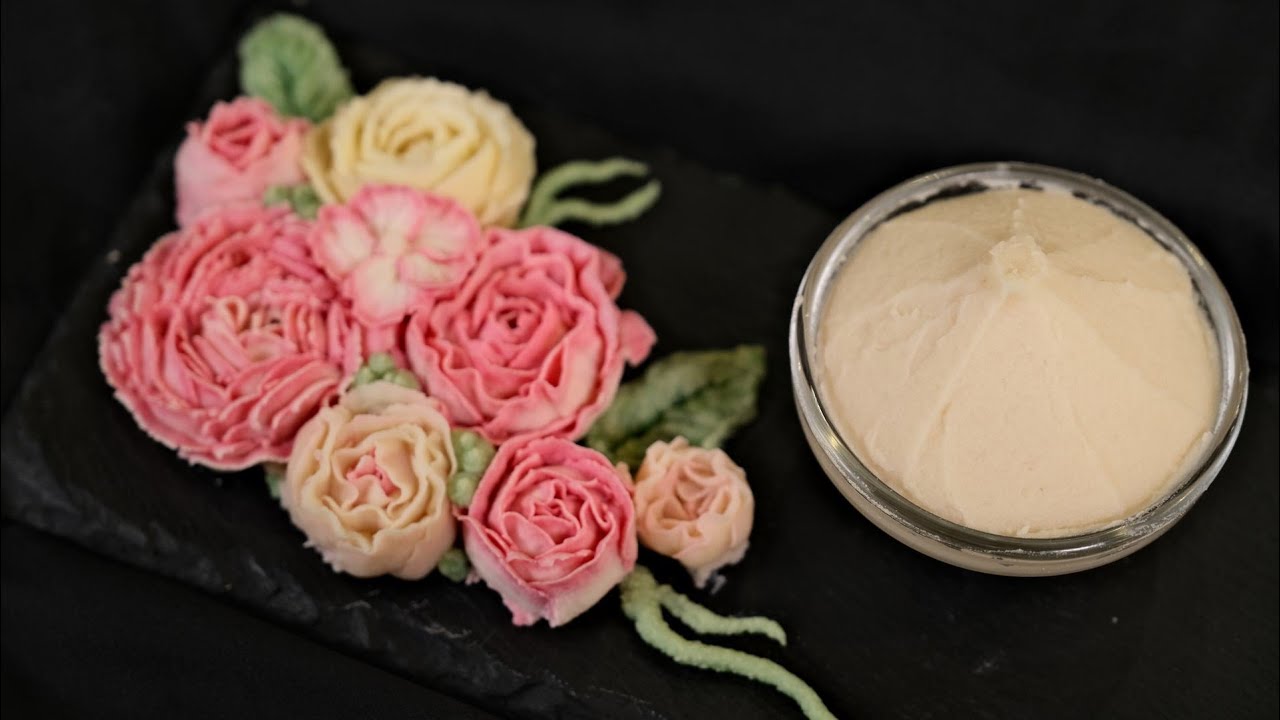 烘焙师教你：自制低糖白豆沙霜，韩式裱花和夹心都非常适用！