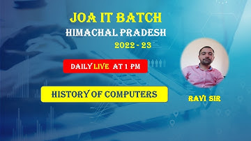 History and Generation of computer #hp JOA IT 2022-23