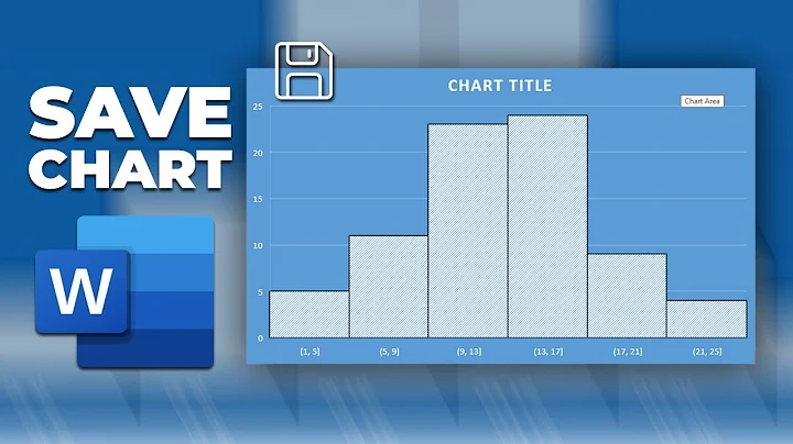 How to save a chart as a template in Word