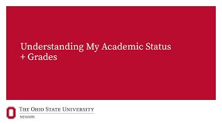 Understanding my Academic Status + Grades
