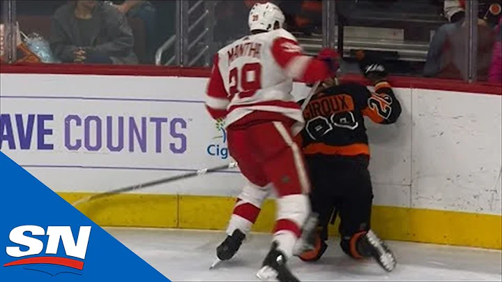 Mantha Slams Giroux's Head Into Boards From Behind