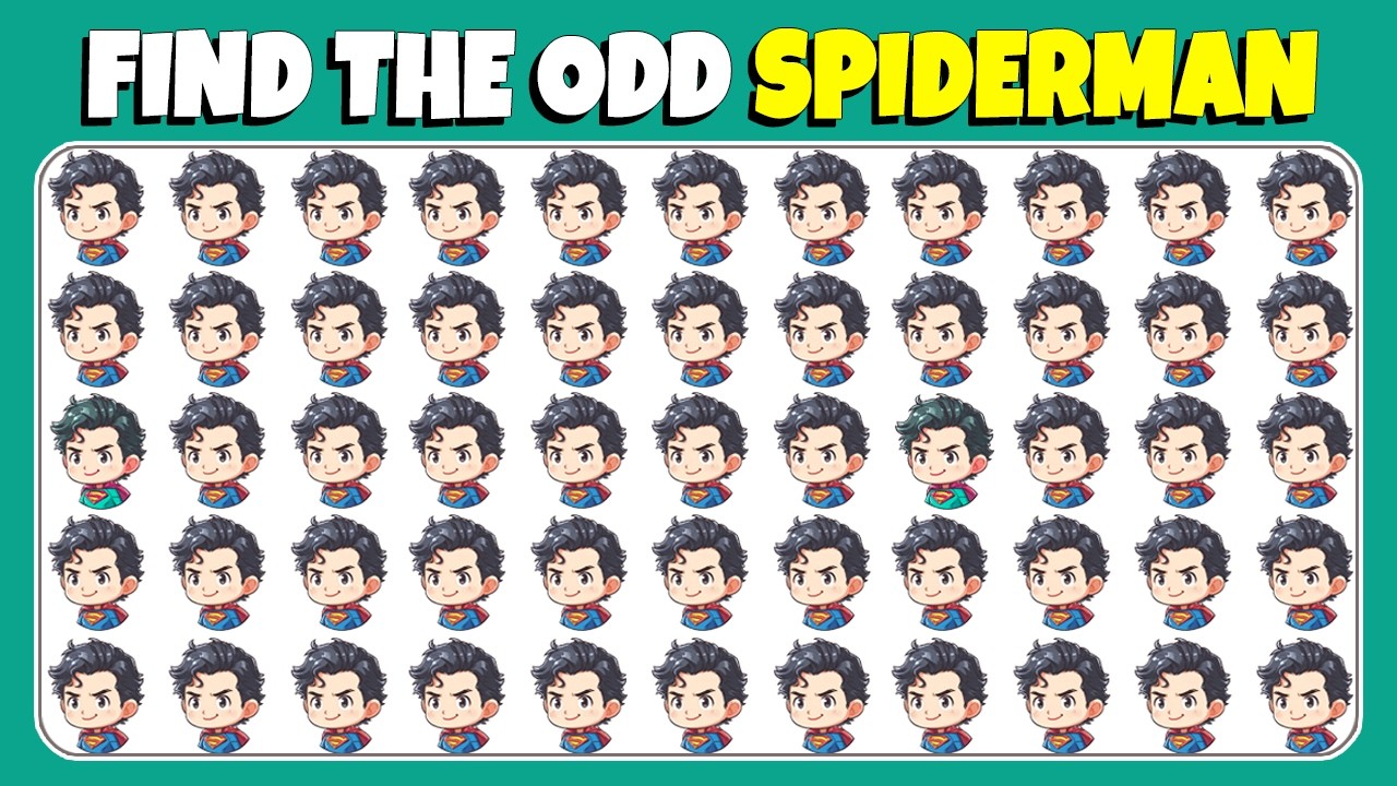 Find the ODD Superhero 🦸 | Spider Man Style Quiz Challenge!