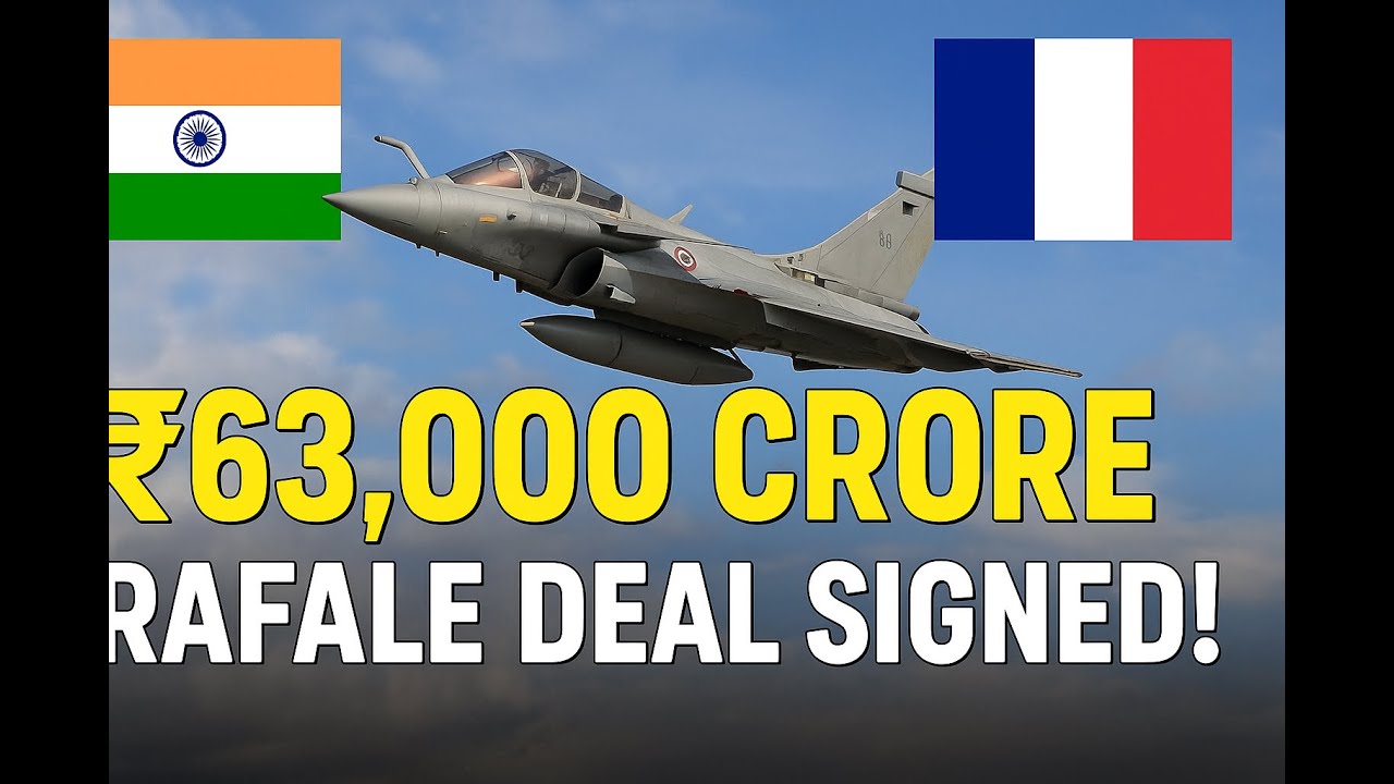 India & France Sign ₹63,000 Crore Rafale-M Deal  | 26 Rafale-M Jets for Aircraft Carriers