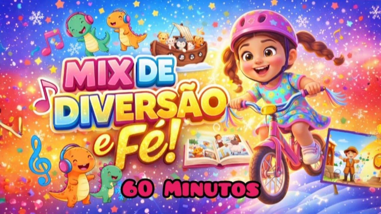 Música Infantil | Mix Diversão e Fé | Mundo da Lia🩷🌈