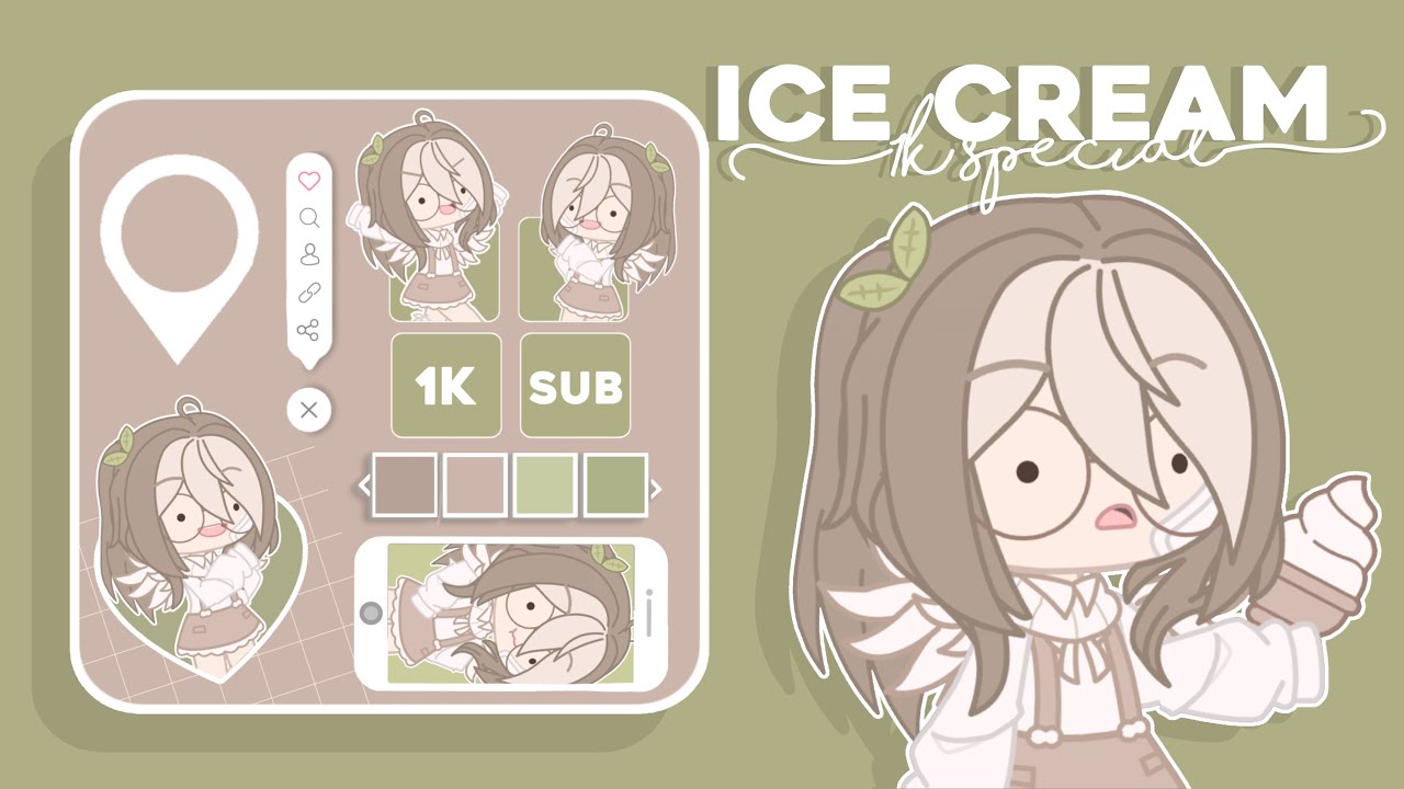 Ice Cream | Gacha Typography | 1k Subscriber Special