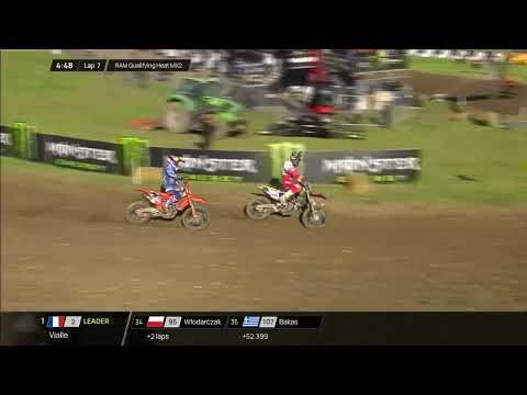 Troubles for de Wolf in MX2 RAM Qualifying Race | Monster Energy FIM MXoN 2024