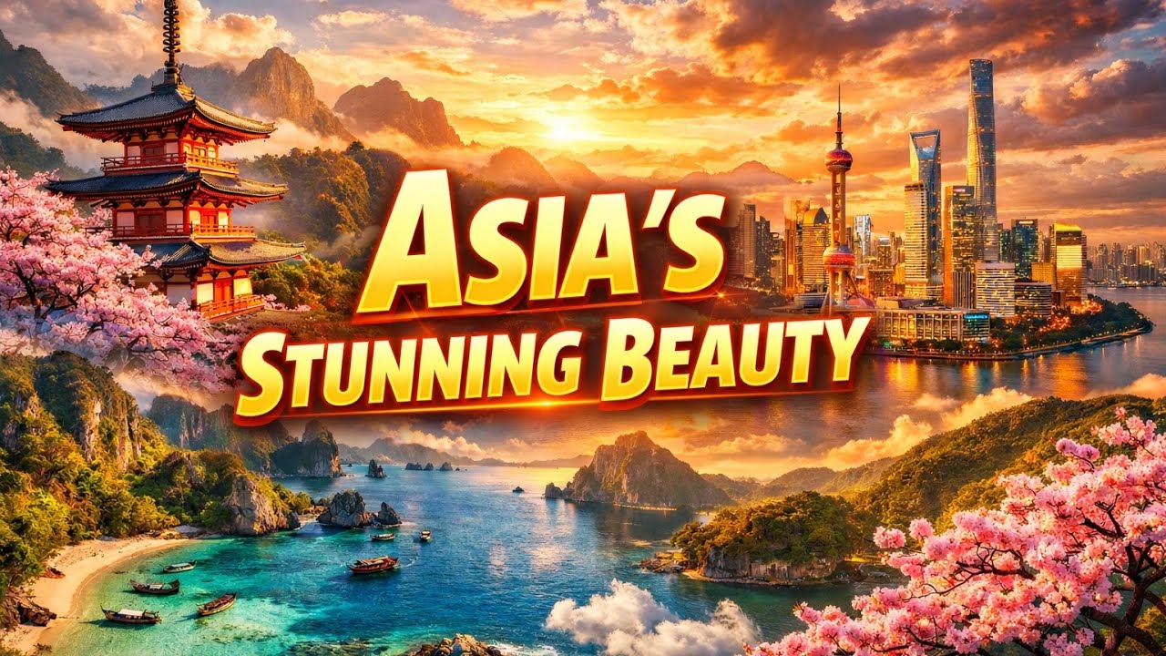 Asia's stunning beauty | A Cinematic Journey Through Asian Countries