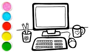 Computer Drawing, Colouring and Painting for kid's, Toddlers | Let's Draw Together