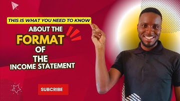 INCOME STATEMENT FORMAT