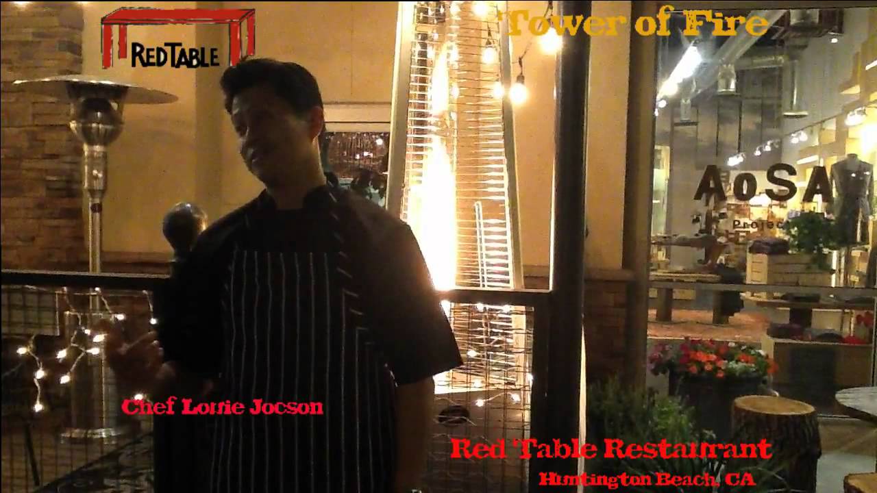 Tower of Fire the Red Table Restaurant, Huntington Beach, CA YouTube