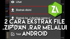 2 Cara Mengekstrak File .Zip dan .Rar Melalui Android NO ROOT - Durasi: 3.25. 
