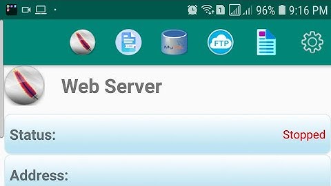 Membuat web server di android