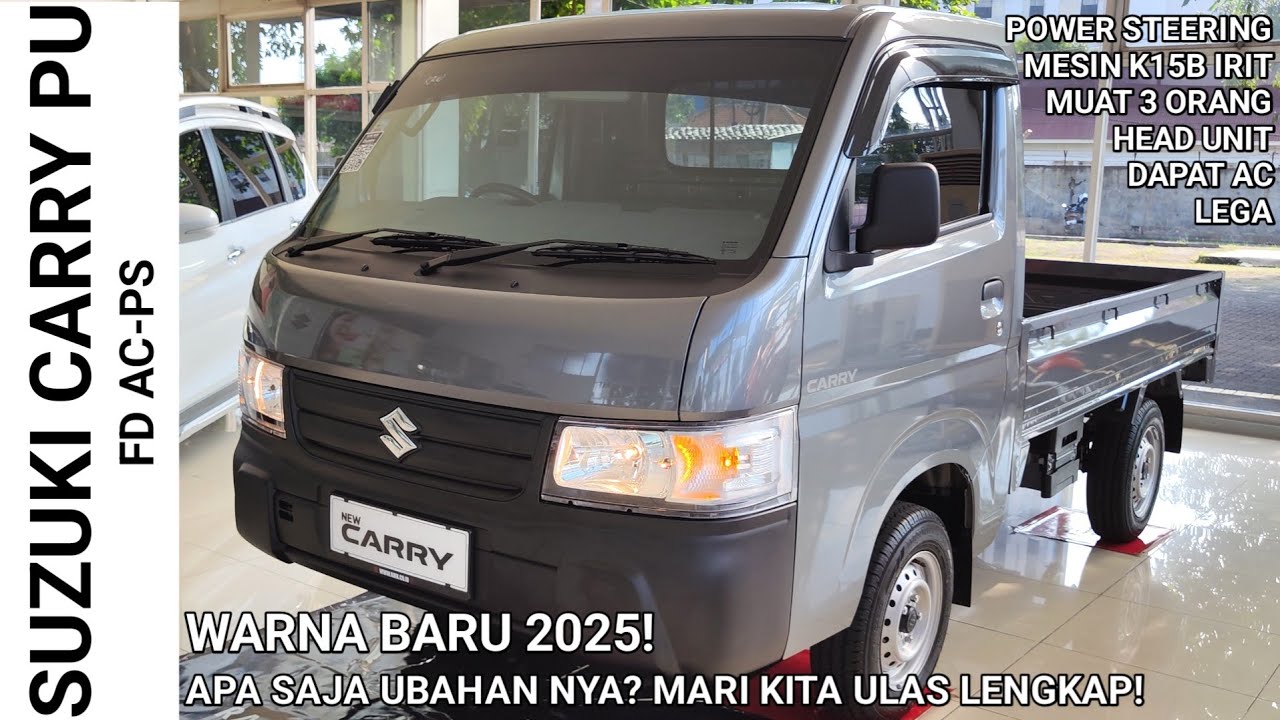 PILIHAN BARU WARNA ABU-ABU!! SUZUKI CARRY PICKUP FD AC-PS FACELIFT 2025 REVIEW | Indonesia