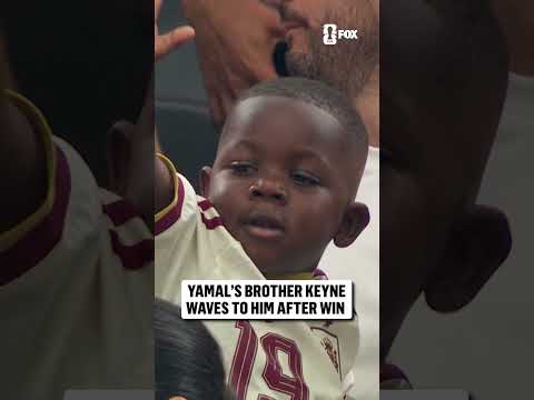 Brotherly love from Keyne to Lamine Yamal after Spain's big win ❤️