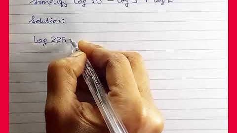 Logarithms (#4): Simplify log 15² – log 3³ + log 2² #logarithm