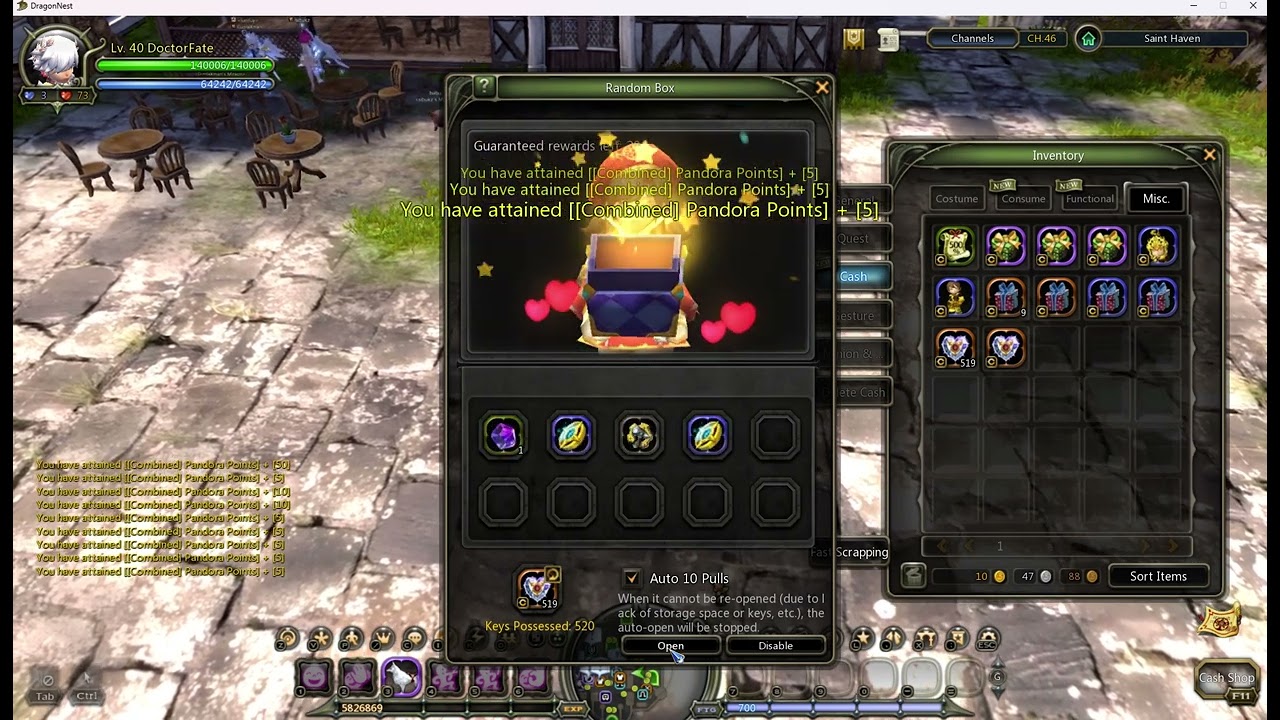 Dragon Nest SEA Classic Opening 1000 S2 Pandora