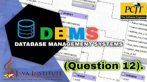 DBMS Question Session Task 12 | 1st Year | Semester 01 | Java Institute | U.M.Amindu Dulanjana
