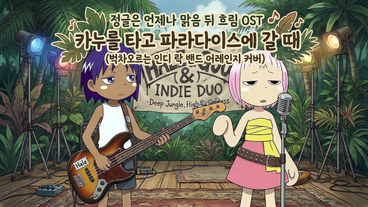 정글은언제나맑음뒤흐림OST - 카누를 타고 파라다이스에 갈 때 ED (벅차오르는 인디 락 밴드 어레인지 커버)