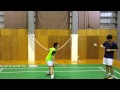 【バドミントン】スカッシュラケットトレーニング