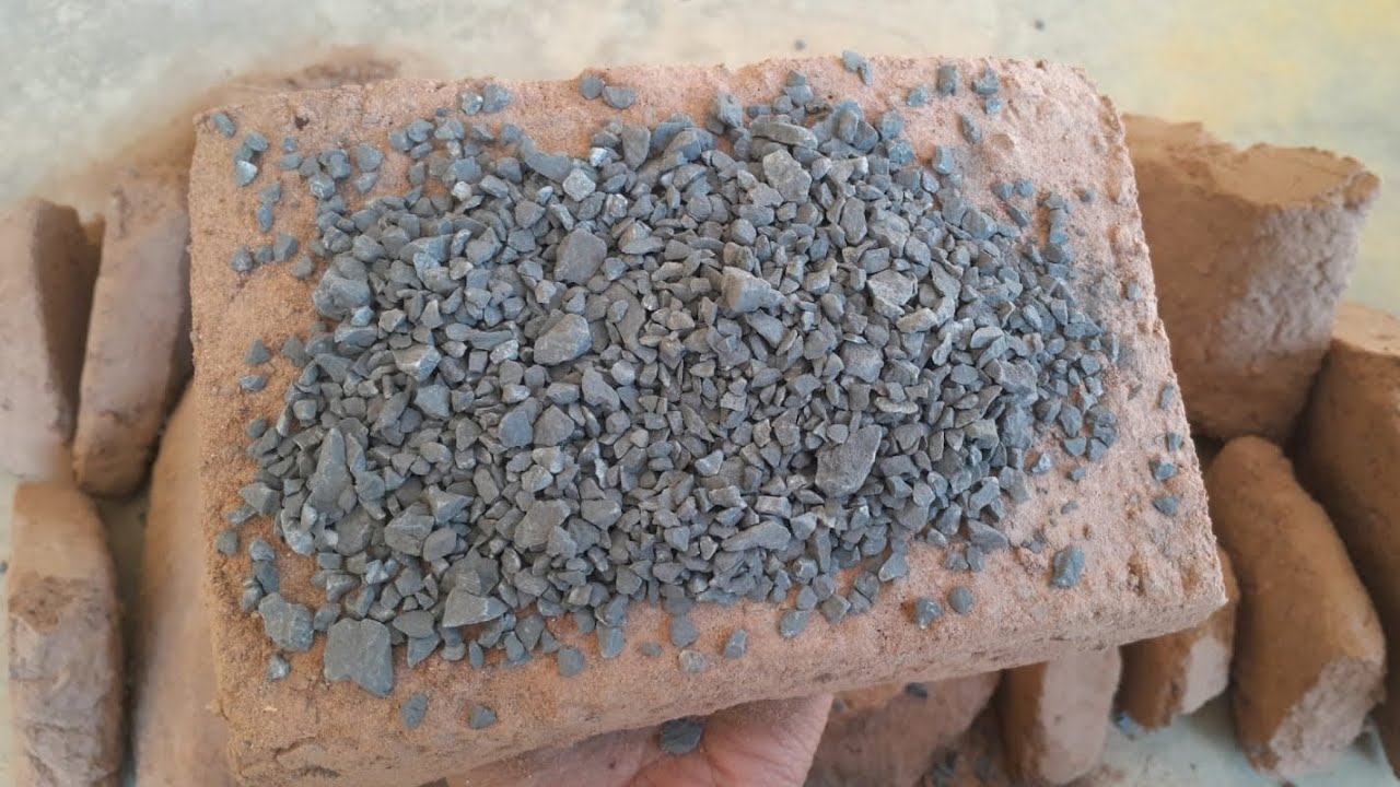 New/Slabs of Red sand with Black stones Dry floor , water pool crumbling❤️Insanely Dusty, Smashing🔥🔥