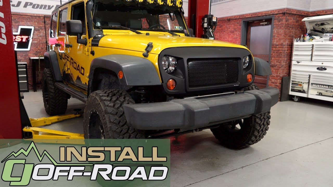 Jeep Wrangler JK Fabtech Lift Kit 3" Trail II With Stealth Shocks 4Door 20072018 Installation