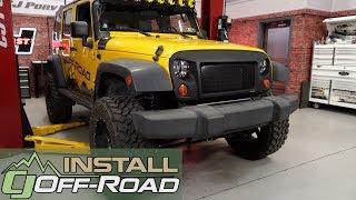 Jeep Wrangler JK Fabtech Lift Kit 3 Trail II With Stealth Shocks 4-Door 2007-2018 Installation