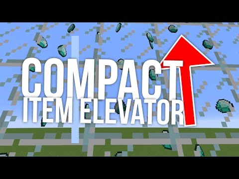 How to Build a Compact Item Elevator in Minecraft