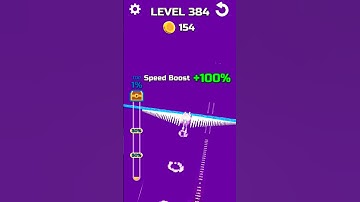 Stunt rail level 384😎 Rank 3 in world💪🏻😱 #game #short #trend