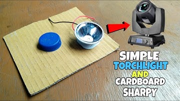 How To Make Sharpy Light With Torchlight And Cardboard  || Simple Sharpy Light At Home