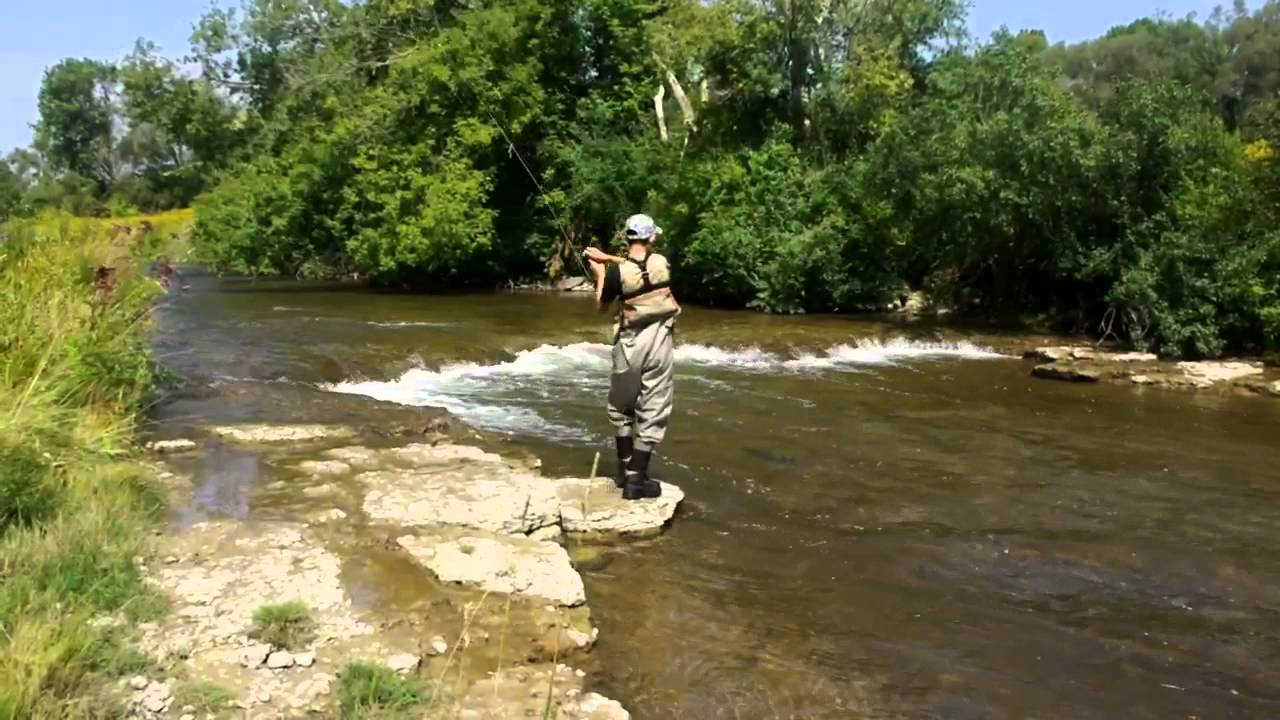 Salmon fishing, Ganaraska 