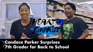 Candace Parker surprises 7th grader from Inglewood for back-to-school | HEART OF SURPRISE